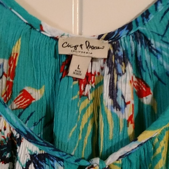 Chip & Pepper cold shoulder floral print top - Picture 4 of 6